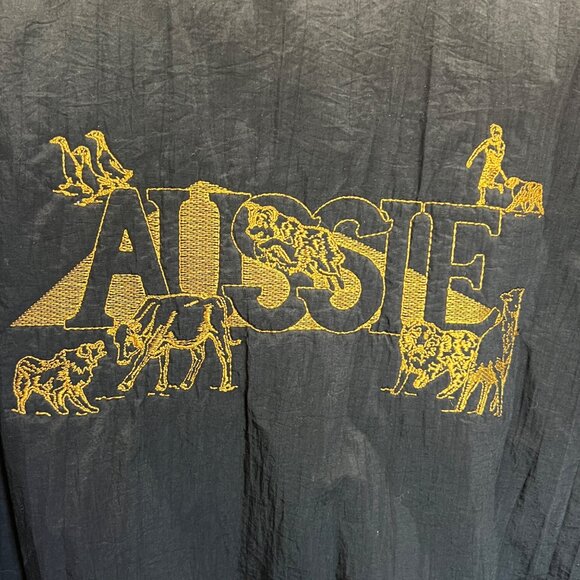 Port Authority Black Jacket Embroidered Aussie Design Full Zip Womens Size Large - Picture 3 of 14